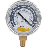 Vakuum-Manometer, genaues Manometer, Vakuumpumpen-Luftmessgerät-Instrument 0–14 psi Npt 1/8 Zoll Anschluss Vakuumpumpen-Manometer - Lycxames von LYCXAMES