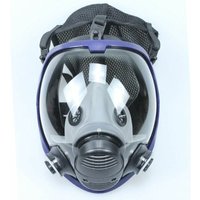 Lycxames - Wiederverwendbare Vollgesichts-Atemschutzmaske, Bio-Dampf-Atemschutzgasmaske, große Sicht-Silikon-Gasmaske, Vollgesichtsmaskenkörper von LYCXAMES
