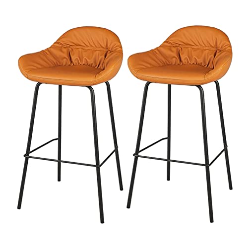 LYDSB Barhocker, 2er-Set, mit PU-Leder gepolsterte Sitzstühle mit Rückenlehne, Frühstücksküchentheke für Inseln, Pub LYDSB Barhocker, 2er-Set, mit PU-Leder gepolsterte Sitzstühle mit Rückenlehne, Frühstücksküchentheke für Inseln, Pub von LYDSB