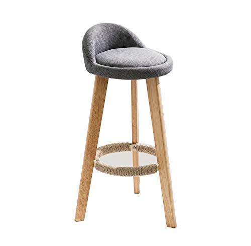 LYDSB Barhocker aus massivem Holz mit Rückenlehne – Moderne, Schlichte Designkonstruktion für die Küche, das Esszimmer oder den Heimgebrauch, Bequeme Sitzlösung LYDSB Barhocker aus massivem Holz mit Rückenlehne – Moderne, Schlichte Designkonstruktion für die Küche, das Esszimmer oder den Heimgebrauch, Bequeme Sitzlösung von LYDSB