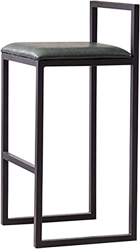 LYDSB Gepolstertes Barhocker-Set für Kücheninsel/Café, Metallrahmen, Thekenhöhe, Esszimmerstühle (65 cm), Grün von LYDSB