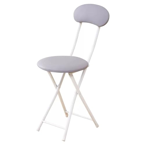 LYDSB Klappbarer Barhocker mit Rückenlehne für Erwachsene und gepolsterter Stuhl in Thekenhöhe für Kücheninseln, Gitarrenläden und Cafés, stabiles Design, Sitzfläche 47 cm, 1 Stück von LYDSB