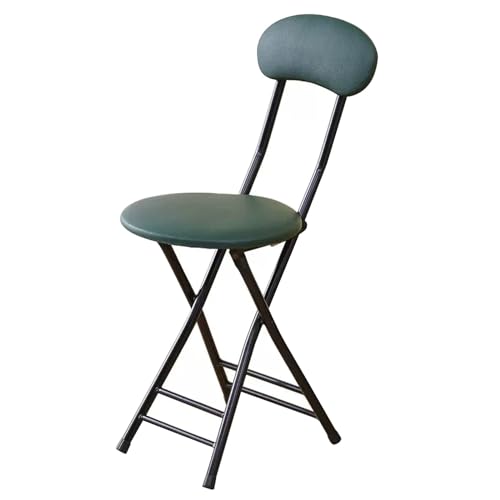 LYDSB Klappbarer Barhocker mit Rückenlehne für Erwachsene und gepolsterter Stuhl in Thekenhöhe für Kücheninseln, Gitarrenläden und Cafés, stabiles Design, Sitzfläche 47 cm, 1 Stück von LYDSB