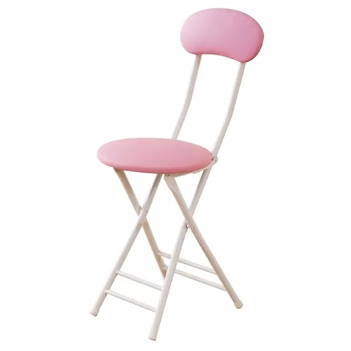 LYDSB Klappbarer Barhocker mit Rückenlehne für Erwachsene und gepolsterter Stuhl in Thekenhöhe für Kücheninseln, Gitarrenläden und Cafés, stabiles Design, Sitzfläche 47 cm, 1 Stück von LYDSB