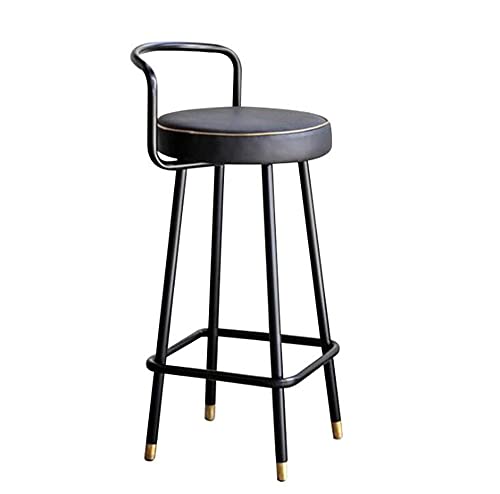 LYDSB Moderne Barhocker aus schwarzem Metall mit Rückenlehne und Fußstütze, 2er-Set, hohe Thekenhöhe, Barstühle für Küche, Frühstück, Esszimmer, 70 cm Sitz LYDSB Moderne Barhocker aus schwarzem Metall mit Rückenlehne und Fußstütze, 2er-Set, hohe Thekenhöhe, Barstühle für Küche, Frühstück, Esszimmer, 70 cm Sitz von LYDSB