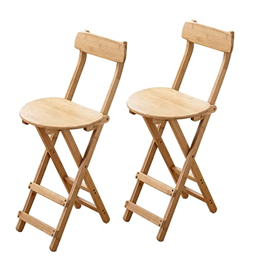 LYDSB Set mit 2 klappbaren Barhockern aus Holz, platzsparende Frühstücksstühle mit Rückenlehne und Fußstütze, ideal für Bars und Zuhause, 150 kg Tragkraft. LYDSB Set mit 2 klappbaren Barhockern aus Holz, platzsparende Frühstücksstühle mit Rückenlehne und Fußstütze, ideal für Bars und Zuhause, 150 kg Tragkraft. von LYDSB