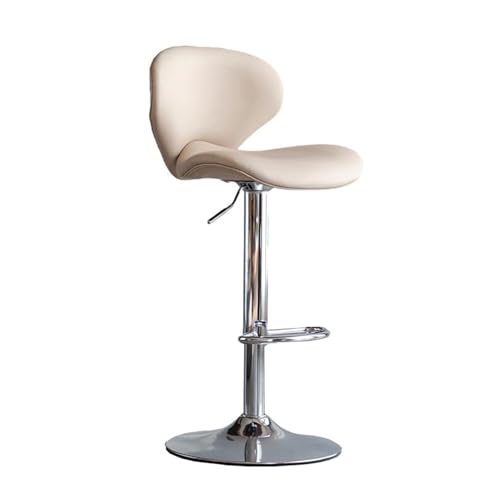 LYDSB Verstellbarer moderner Barhocker, PU-Leder, Drehstuhl mit Rückenlehne und Fußstütze, perfekt für Küche, Theke, Büro, stilvolle weiße Sitzhöhe LYDSB Verstellbarer moderner Barhocker, PU-Leder, Drehstuhl mit Rückenlehne und Fußstütze, perfekt für Küche, Theke, Büro, stilvolle weiße Sitzhöhe von LYDSB