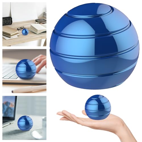 LYEAA Dekompressions-Spinnerball aus Metall – kinetische Schreibtischspielzeugidee for Kinder und Erwachsene, Geschenk von LYEAA
