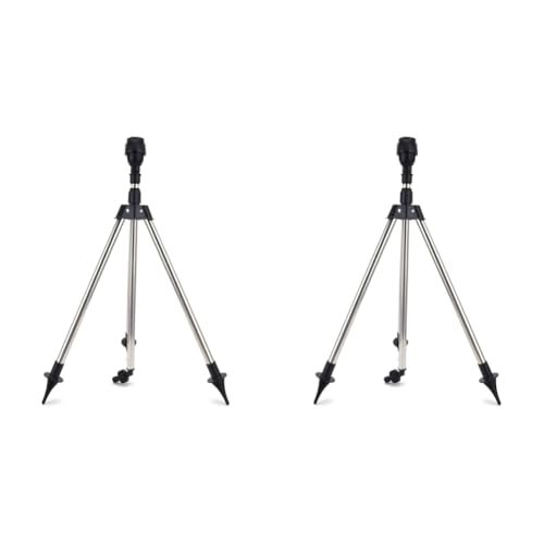 LYEAA Garten rotierender Stativsprinkler einstellbares Wasserversystem for Rasen und Garten 360 Grad Deckung LYEAA Garten rotierender Stativsprinkler einstellbares Wasserversystem for Rasen und Garten 360 Grad Deckung von LYEAA