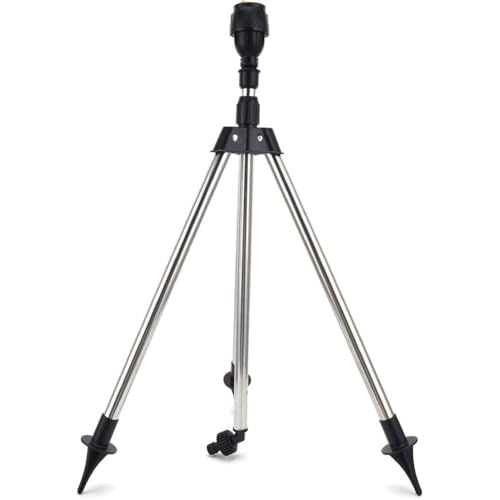LYEAA Garten rotierender Stativsprinkler einstellbares Wasserversystem for Rasen und Garten 360 Grad Deckung LYEAA Garten rotierender Stativsprinkler einstellbares Wasserversystem for Rasen und Garten 360 Grad Deckung von LYEAA