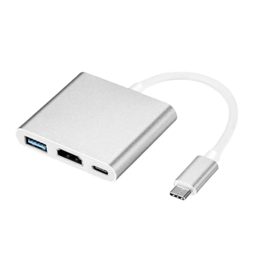 LYEAA USB-C Hub 3-in-1 auf 4K HDMI Kabel Konverter mit 100W PD & USB 3.0 Hub Ladestation für MacBook von LYEAA
