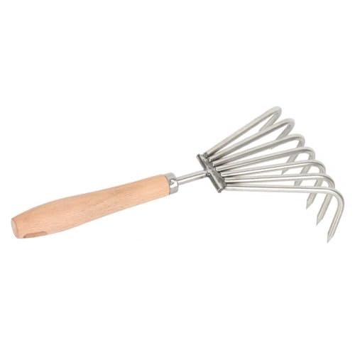 Palam Muschel Rake Shellfish Schaufel Clamming Claw Gartens Graben Werkzeug (7 Zähne) (Stil 3) von LYEAA