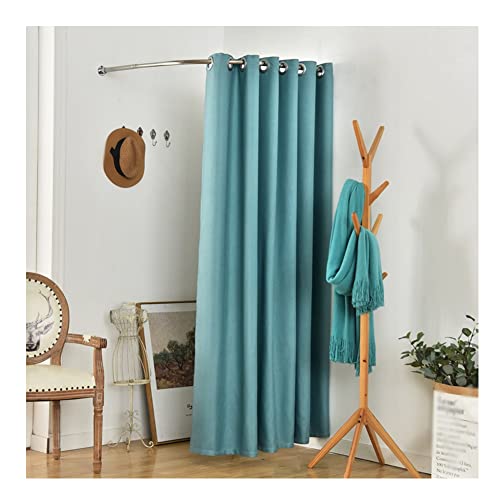 Bekleidungsgeschäft Umkleideraum mit Schattierungsvorhang Wandmontage Tragbarer Umkleideraum Bolding Bogenhebel Sichtschutz Zelt Großer Raum C (Blau a) von LYFDPN