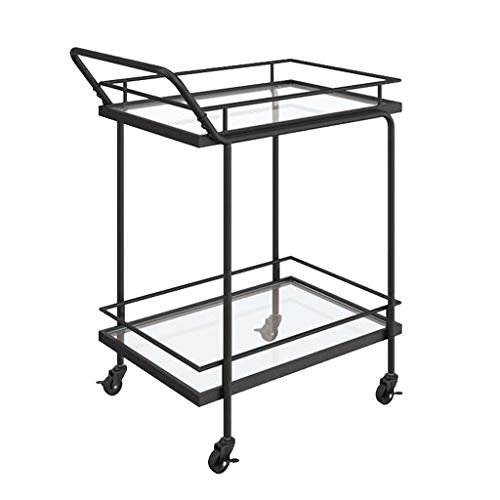 Cateringwagen Glas-Servierwagen Metallrahmen Leicht zu transportierender Mini Bar Cocktailwagen Barwagen für Haus, Wohnzimmer Cateringwagen Glas-Servierwagen Metallrahmen Leicht zu transportierender Mini Bar Cocktailwagen Barwagen für Haus, Wohnzimmer von LYFDPN