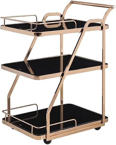 Cocktailwagen Barwagen Campingwagen Getränkekarre aus Metall und gehärtetem Glas Sideboard Teegarre für die Küche Cocktailwagen Barwagen Campingwagen Getränkekarre aus Metall und gehärtetem Glas Sideboard Teegarre für die Küche von LYFDPN