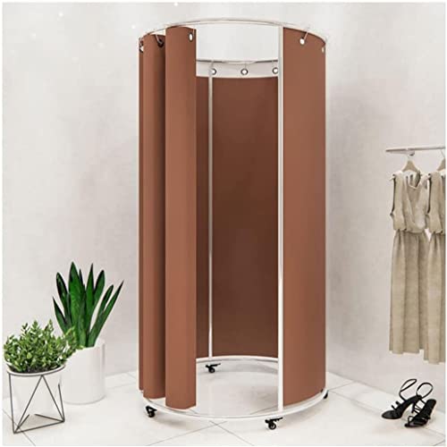 LYFDPN Beweglicher Umkleideraum für Bekleidungsgeschäfte mit Riemenscheibe, temporärer Umkleideraum, einfacher tragbarer Umkleideraum, bodenstehender Umkleideraum, Schlafzimmer (F 100cm) von LYFDPN