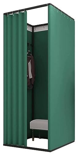 LYFDPN Umkleidekabine, quadratisch, freistehend, einfach zu montieren, mit Schattenvorhang, verwendet im Einkaufszentrum, Umkleidekabine, Bekleidungsgeschäft (D 85x85x200cm) von LYFDPN