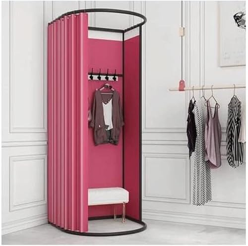 Mode Ankleidezimmer Bekleidungsgeschäft U-Bar Temporärer Schrank Beweglicher Schattenvorhang Tragbare Garderobe für Fachgeschäfte von LYFDPN
