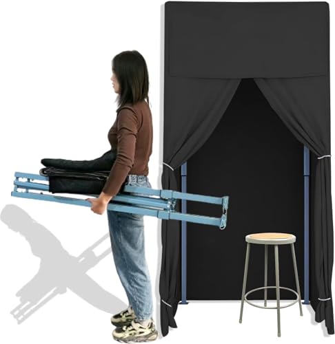 Teleskop Bekleidungsgeschäft Umkleidekabine Tragbare Umkleidekabine Mobile Temporäre Umkleidekabine DIY Temporäre Umkleidekabine Faltbare (A) von LYFDPN