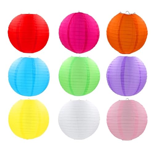 LYFUN 10 Stück/viel runde wasserdichte Nylon-Laterne für den Außenbereich hängende Seide Lampion Grand Event Dekoration Geburtstag Party Hochzeit Zubehör LYFUN 10 Stück/viel runde wasserdichte Nylon-Laterne für den Außenbereich hängende Seide Lampion Grand Event Dekoration Geburtstag Party Hochzeit Zubehör von LYFUN