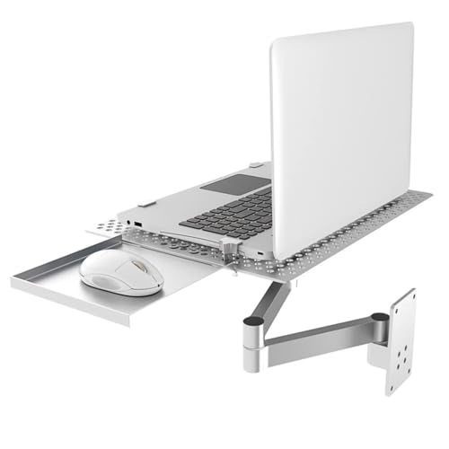 HSGAV Verstellbarer Laptophalter Zur Wandmontage, Voll Bewegliches Notebook-Tablett Mit Mausablage,BelüFtete KüHlplattform,GewichtskapazitäT 8 Kg FüR BüRo Und Arbeitsplatz HSGAV Verstellbarer Laptophalter Zur Wandmontage, Voll Bewegliches Notebook-Tablett Mit Mausablage,BelüFtete KüHlplattform,GewichtskapazitäT 8 Kg FüR BüRo Und Arbeitsplatz von LYGBDSS