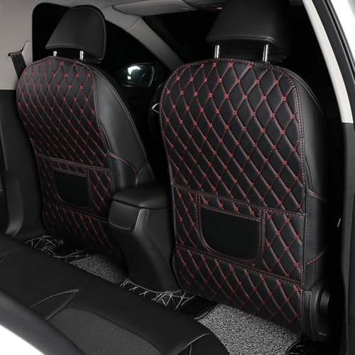 2 Stück Rücksitz Anti Kick Pad Auto für Benz GLB 5Seats X247 2020 2021 2022 2023, Leder Vordersitze Rückenlehne Schutzpolster Organizer Sitzschutz Zubehör,Black+red-Long Style 2 Stück Rücksitz Anti Kick Pad Auto für Benz GLB 5Seats X247 2020 2021 2022 2023, Leder Vordersitze Rückenlehne Schutzpolster Organizer Sitzschutz Zubehör,Black+red-Long Style von LYHCM