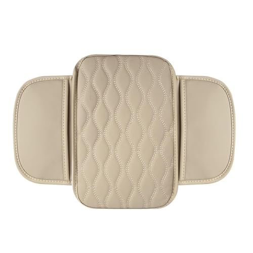 Auto Mittelkonsole Armlehne Pad für Lexus NX NX200t NX300h NX300 NX450h, Armlehnenkissen Armlehnenbezug Mittelarmlehne Abdeckung Mittelkonsole Zubehör,Beige von LYHCM