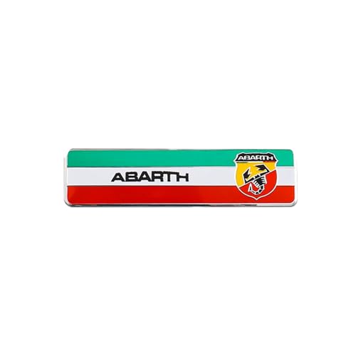 Car Sticker Autoabzeichen Emblem für Abarth Bravo Scorpion Palio Ducato, 3D Metall Chrom Selbstklebende Logo Emblem Karosserie Dekorative Aufkleber von LYHH