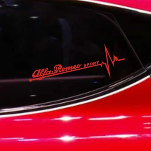 Car Sticker Autoabzeichen Emblem für Alfa Romeo 147 156 159 Giulietta Giulia Mito GT Stelvio, 3D Metall Chrom Selbstklebende Logo Emblem Karosserie Dekorative Aufkleber von LYHH