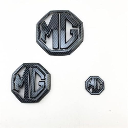 Car Sticker Autoabzeichen Emblem für MG 6 MG ZS, 3D Metall Chrom Selbstklebende Logo Emblem Karosserie Dekorative Aufkleber,normal-Carbon Fibre von LYHH