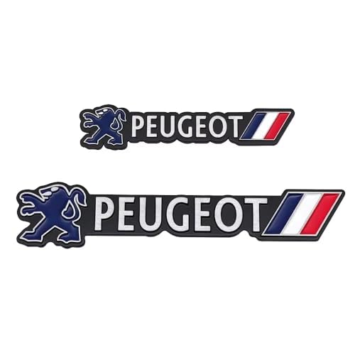 Car Sticker Autoabzeichen Emblem für Peugeot 2008 206 207 3008 301 307, 3D Metall Chrom Selbstklebende Logo Emblem Karosserie Dekorative Aufkleber,normal-16x3.4cm von LYHH