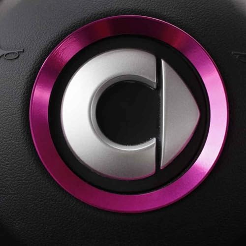 Car Sticker Autoabzeichen Emblem für Smart 453 451 Fortwo Forfour, 3D Metall Chrom Selbstklebende Logo Emblem Karosserie Dekorative Aufkleber,normal-Pink Car Sticker Autoabzeichen Emblem für Smart 453 451 Fortwo Forfour, 3D Metall Chrom Selbstklebende Logo Emblem Karosserie Dekorative Aufkleber,normal-Pink von LYHH