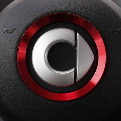 Car Sticker Autoabzeichen Emblem für Smart 453 451 Fortwo Forfour, 3D Metall Chrom Selbstklebende Logo Emblem Karosserie Dekorative Aufkleber,normal-Rot Car Sticker Autoabzeichen Emblem für Smart 453 451 Fortwo Forfour, 3D Metall Chrom Selbstklebende Logo Emblem Karosserie Dekorative Aufkleber,normal-Rot von LYHH