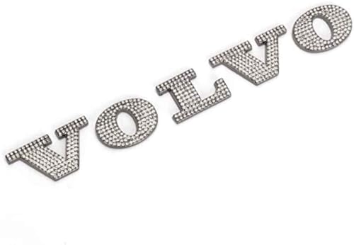 Car Sticker Autoabzeichen Emblem für Volvo, 3D Metall Chrom Selbstklebende Logo Emblem Karosserie Dekorative Aufkleber,normal-C von LYHH