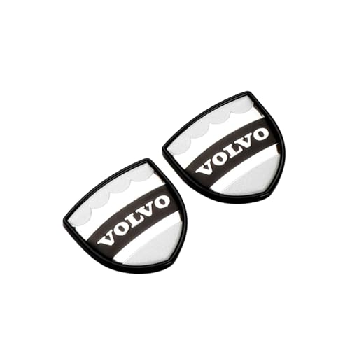 Car Sticker Autoabzeichen Emblem für Volvo XC40 XC60 XC70 XC90 S40, 3D Metall Chrom Selbstklebende Logo Emblem Karosserie Dekorative Aufkleber,normal-Blackstyle von LYHH
