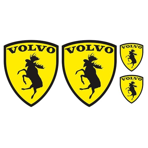 Car Sticker Autoabzeichen Emblem für Volvo XC40 XC90 XC60 XC40 V90 V60 V40 S90 S60, 3D Metall Chrom Selbstklebende Logo Emblem Karosserie Dekorative Aufkleber von LYHH