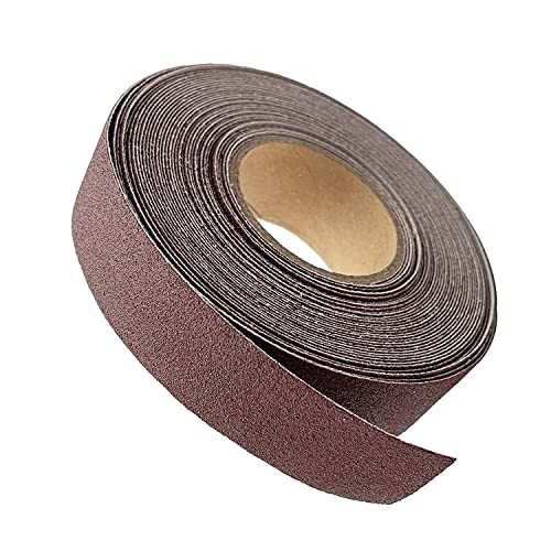 80 Körnung Schleifpapier Rollen 2,5 cm x 8m Schmirgelpapier Aluminiumoxid Sandpaper Roll Emery Cloth für Holzmöbel Finishing Metall Schleifen Automotive Polieren von LYHLYA