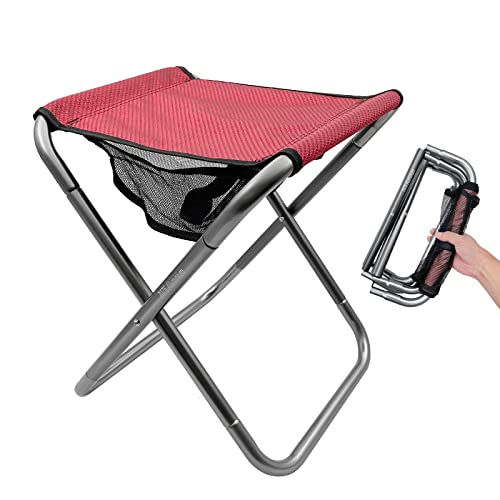 LYHLYA Campinghocker, Tragbarer Klapphocker XXL Größe Campinghocker für Erwachsene, unterstützt bis zu 109 kg von LYHLYA
