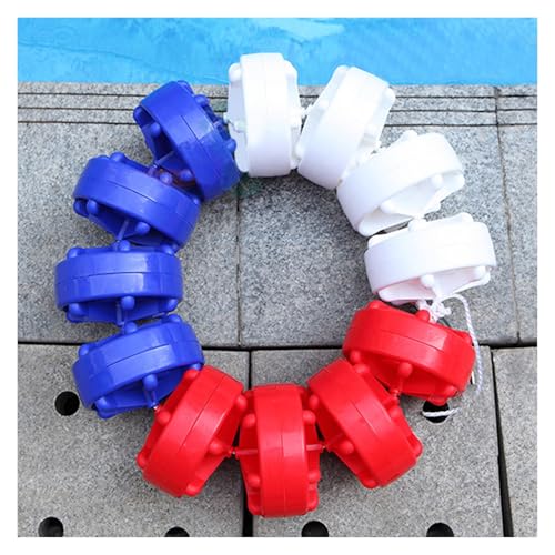 LYHXYLFT Verstellbares Pool-Sicherheitsseil Mit Schwimmkörpern, Zubehör for Schwimmende Bojenleinen, for Innen- Und Außenpools Mit Tiefentrennung(Nylon,12m/39.4ft) von LYHXYLFT