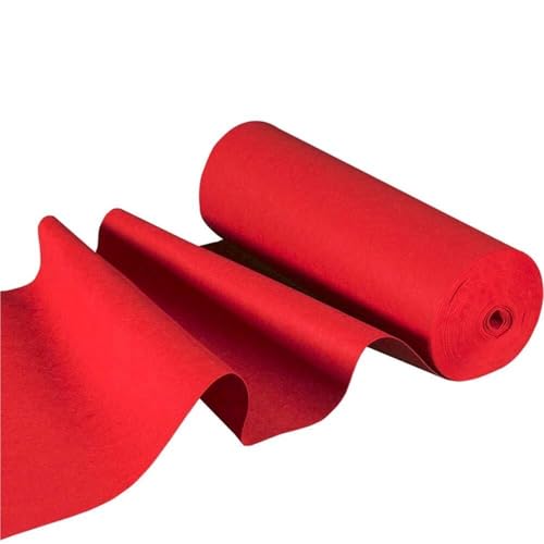 LYHYDMA Hochzeitsteppich Weiß Rot Hochzeit Teppich Hotel Runway Vorschlag Party Dekoration(Red,12M_1.2M) von LYHYDMA