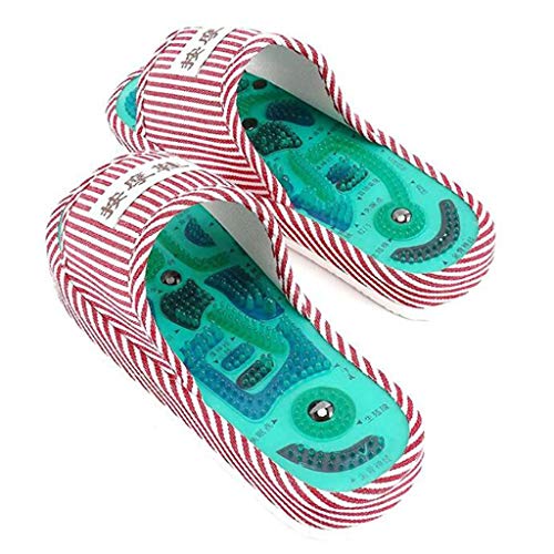 Therapeutische Akupunktur Massage Ball Flip Flops mit Massagepunkten mit transparenten Punkten für das Gesundheitswesen Abnehmen Körper Taichi Point Akupunktur Fußmassagegerät Slipper Geschenk von LYJBD - Barstools