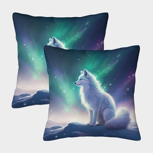 LYJSMDAAA 2er Set Polarfuchs Dekorativ Kissenbezug 3D Gedruckt Schlafzimmer Kissenhülle Quadrat Wurf Kissen Kissen Fall Für Sofa Auto Schlafzimmer Zuhause Dekor 45x45cm LYJSMDAAA 2er Set Polarfuchs Dekorativ Kissenbezug 3D Gedruckt Schlafzimmer Kissenhülle Quadrat Wurf Kissen Kissen Fall Für Sofa Auto Schlafzimmer Zuhause Dekor 45x45cm von LYJSMDAAA
