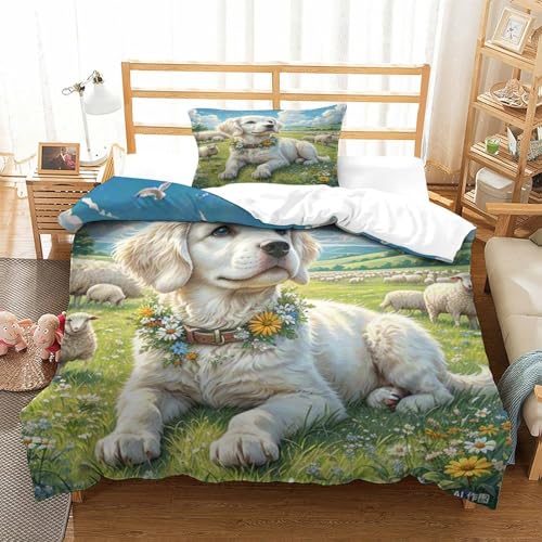 LYJSMDAAA Beagle 3D Gedruckter Für Kinder Mädchen Jungen Bettbezug Set Bettwäschegarnitur Bettwäsche Reissverschluss Und Kissenbezüge Weich Microfaser 3 Teilig Single（135x200cm） von LYJSMDAAA