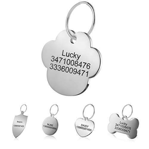 LYL Premium graviert personalisierte Haustier Hund Katze Name ID Edelstahl Tag von LYL