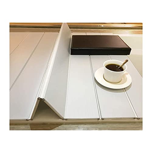 LYLFF Badewannenabdeckung weiße Badewanne Abdeckung staubdichter PVC-Dämmplatte Badewannenabdeckung Faltbare Badewanne Isolierdeckel, 0,7 cm dick (Size : 175x75x0.7cm) von LYLFF