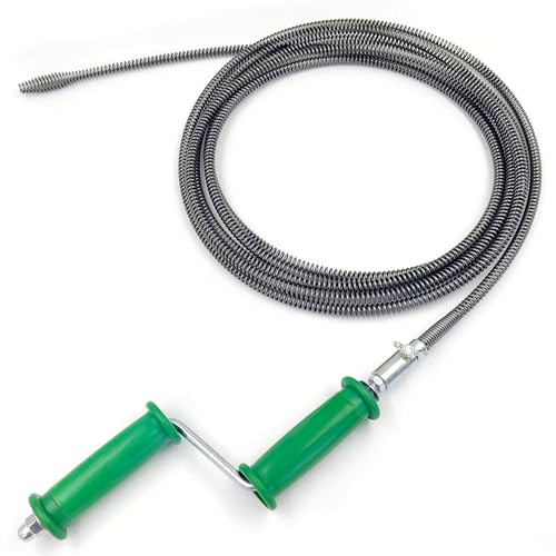 LYLIDIA Abflussspirale Rohrreinigungsspirale 10mmx5m Abflussreiniger Spirale Abfluss Rohrreinigungswelle Rostschutz Drain Clog Cleaner Rohrreiniger Verstopfung Abfluss Reinigen für Toiletten, Kanal LYLIDIA Abflussspirale Rohrreinigungsspirale 10mmx5m Abflussreiniger Spirale Abfluss Rohrreinigungswelle Rostschutz Drain Clog Cleaner Rohrreiniger Verstopfung Abfluss Reinigen für Toiletten, Kanal von LYLIDIA