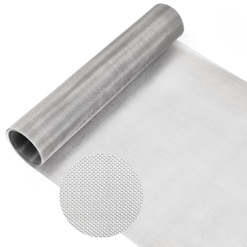LYLIDIA Drahtgitter Feinmaschig 30 x 200cm 304 Edelstahl Maschendraht Gitter 50-Mesh Fliegengitter Metall Mäusegitter Drahtgeflecht Insektengitter Lichtschacht Gitternetz von LYLIDIA