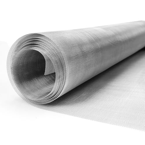 LYLIDIA Drahtgitter Feinmaschig 60 x 200 cm 30 Mesh Fliegengitter Drahtgeflecht 304 Edelstahl Insektengitter Mäusedraht Lichtschacht Gitternetz Kellerfenster Gitter Hasendraht Drahtzaun von LYLIDIA