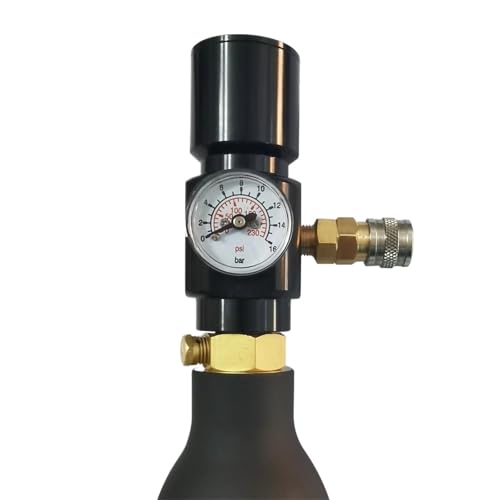 0-150psi Tragbarer Mikro-CO2-Regler for Druckluftwerkzeuge, Nagler, Hefter, Kartuschenpistolen, G1/2-14(Only Regulator) von LYLNV