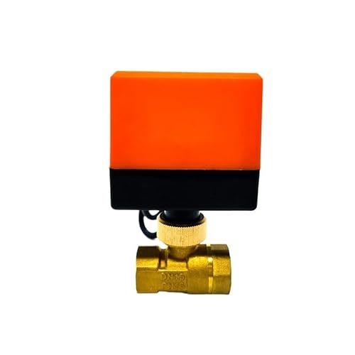 1/2" 3/4" 1" 1-1/4" 1-1/2" 2" Elektrischer Kugelhahn Messing Klimaanlage Fußbodenheizung Magnetventil Zweiwege AC220V DC24V DC12V(1",24VDC) von LYLNV